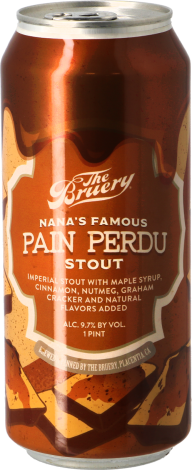 The Bruery - Nana's Famous Pain Perdu Stout - Bouteilles De Bière 47,3 Cl - The Bruery - Saveur Bière