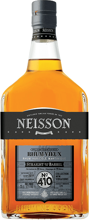 NEISSON 2019 Rhum Straight from the Barrel fût n°410 Mainmain 52,7%