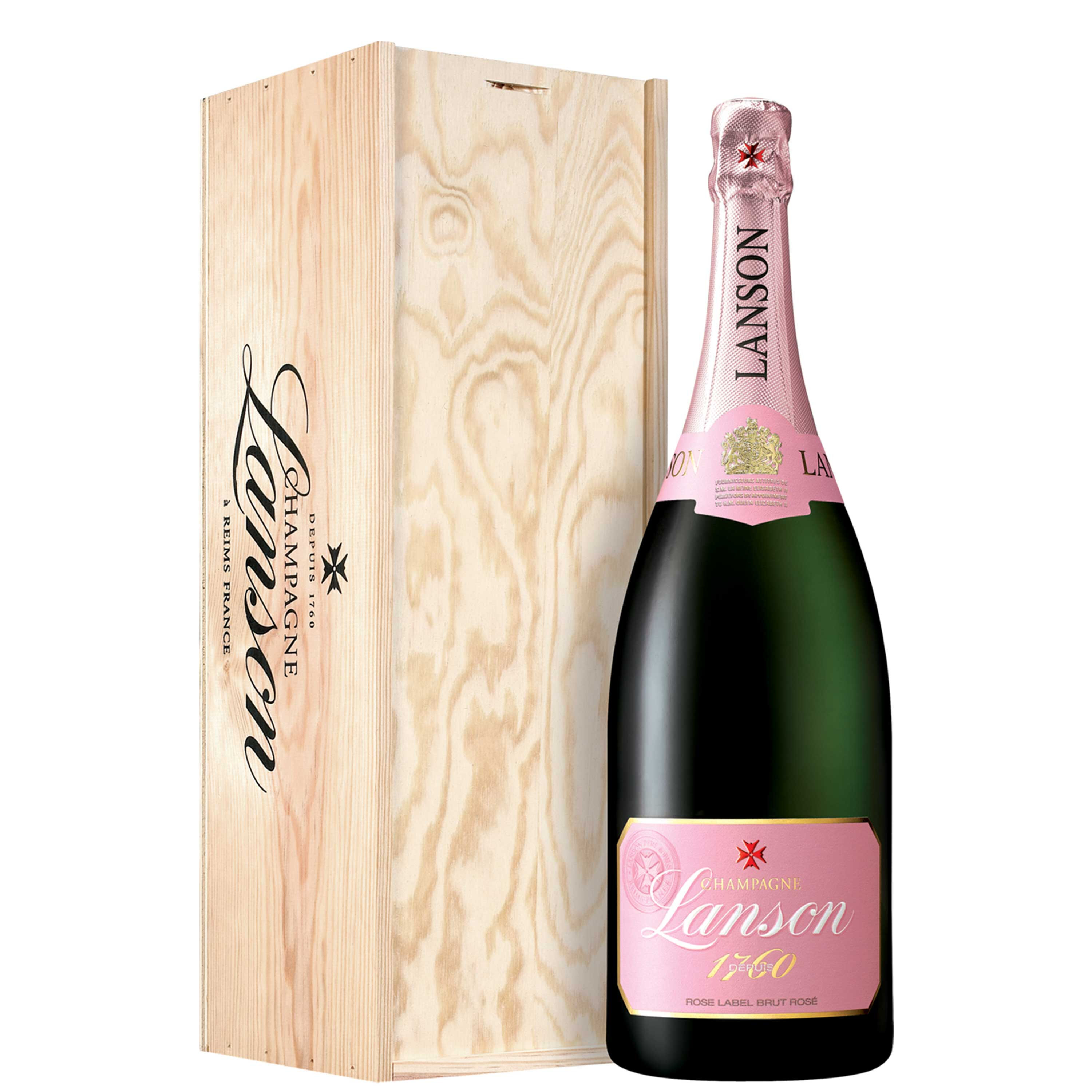 Lanson Champagne Brut Rosé Aoc “rose Label” Magnum