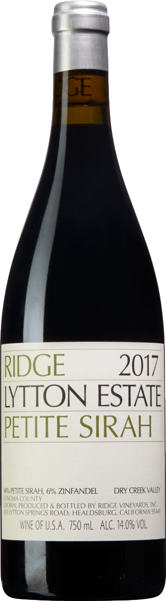 Ridge Lytton Estate Petite Sirah 2017