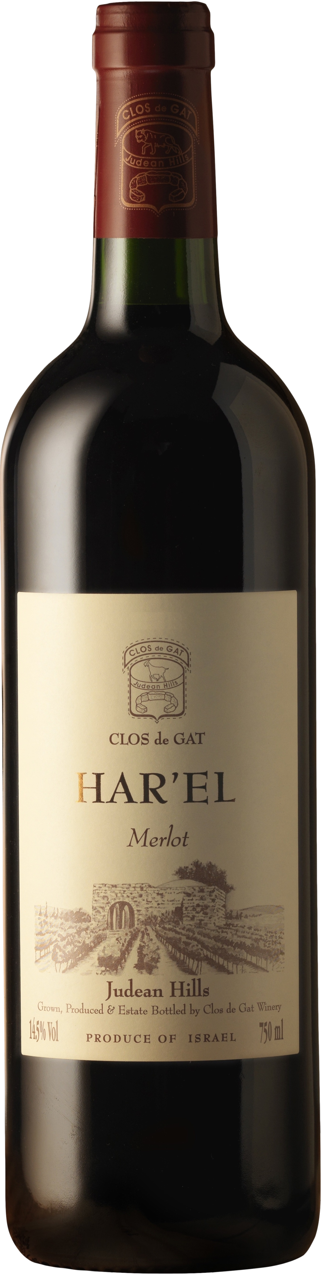 Clos de Gat Har'el Merlot 2017