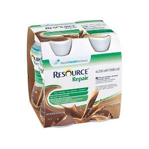 Nestle Resource Repair Caffè Bevanda Iperproteica 4x200 ml