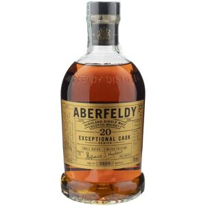 Aberfeldy Distillery Aberfeldy Highland Single Malt Scotch Whisky Exceptional Cask Small Batch Limited Edition 20 Anni