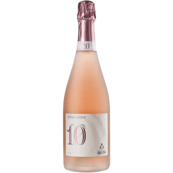 cantina ricchi - colli morenici del lago di garda rosalinda dieci metodo  classico rosÉ brut - 0,75 l