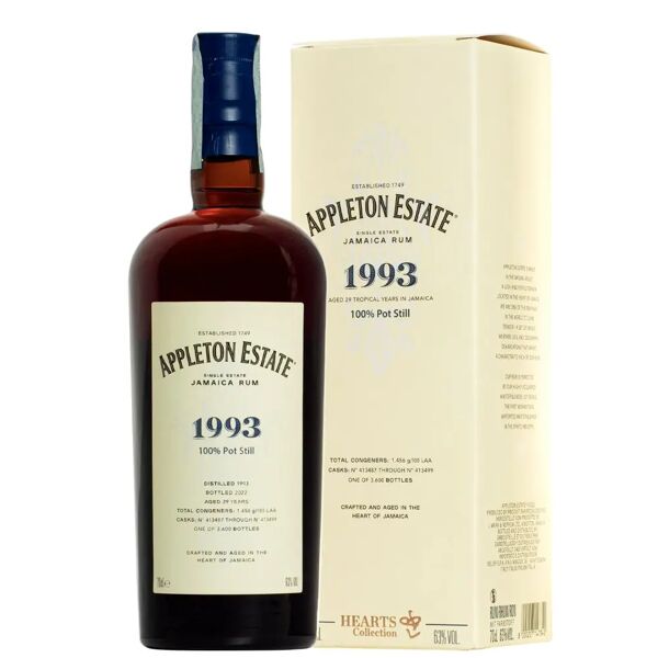 laciviltadelbere jamaica rum 1993 30 years old appleton estate hearts collection