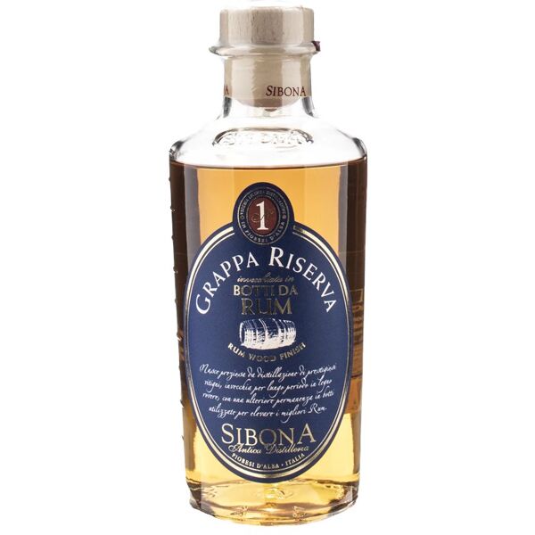 sibona grappa riserva botti da rum 0.5l