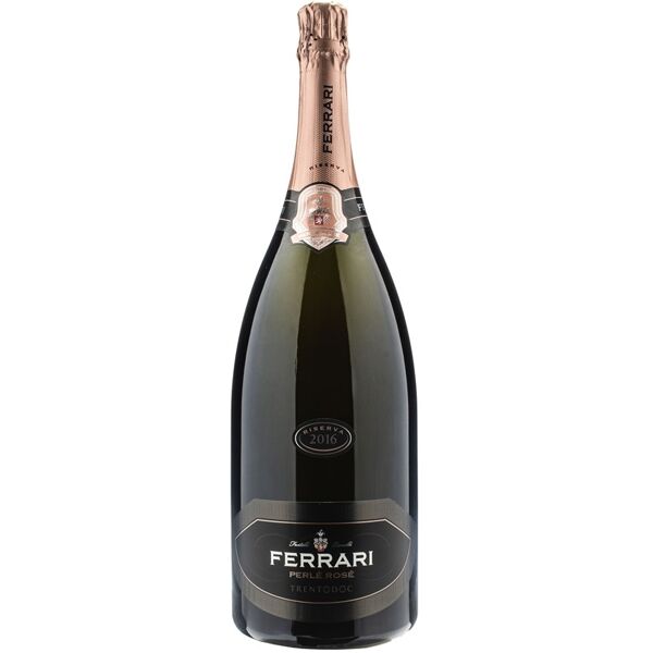 ferrari perlé rosé metodo classico brut riserva magnum 2016