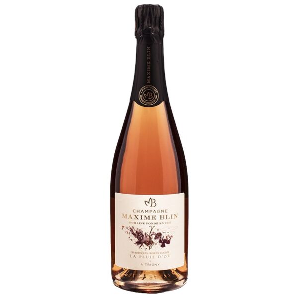 maxime blin champagne la pluie d'or rose de saignee blanc de noirs brut