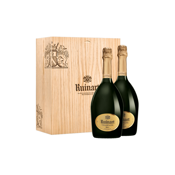 champagne ruinart - brut - duo in confezione regalo