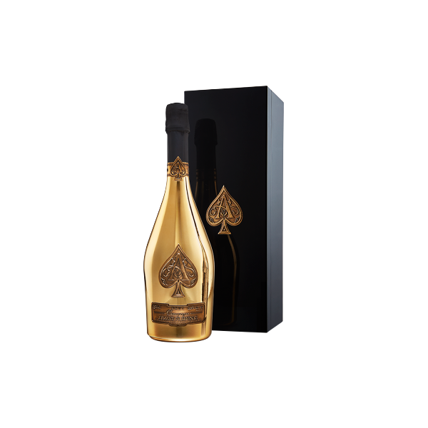 champagne armand de brignac - brut gold - confezione regalo speciale