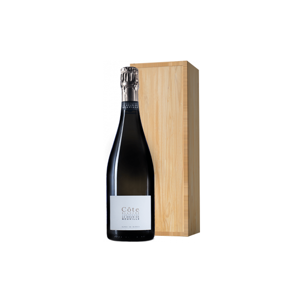 champagne le brun de neuville - côte blanche - jéroboam - blanc de blancs brut - cartone di legno