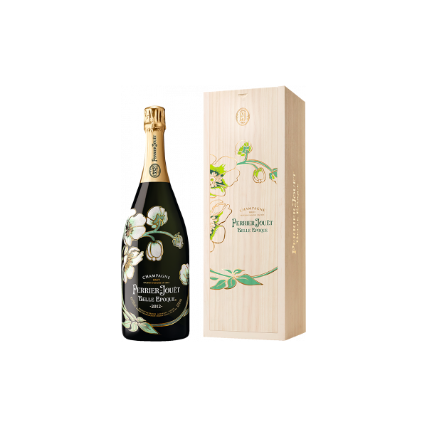 champagne perrier-jouët champagne perrier jouët - magnum belle epoque 2012 - in cartone di legno