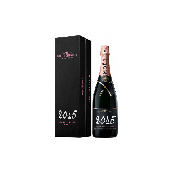 moet & chandon  champagne champagne moet & chandon - grand vintage rosé 2015 - astucciato