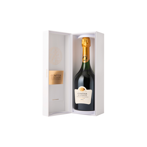 champagne taittinger - comtes de champagne 2012 - cofanetto deluxe