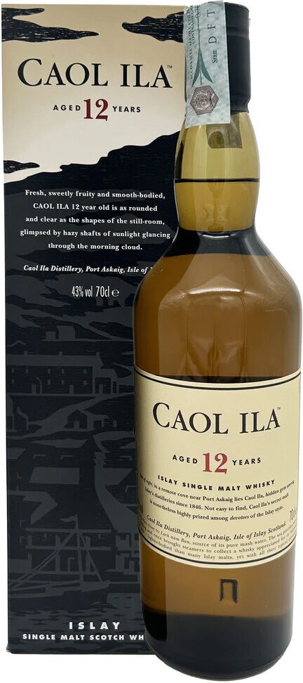 Caol Ila Whisky Single Malt 12 Anni (Confezione)