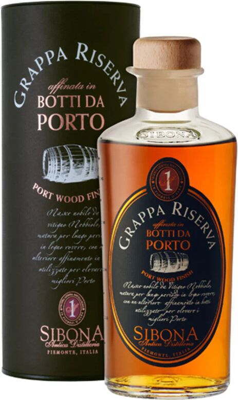 Sibona Grappa di Nebbiolo Riserva affinata in Botti di Porto 50cl