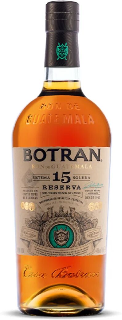 CASA BOTRAN RUM BOTRAN 15 RESERVA ESPECIAL - SOLERA - GUATEMALA - 0,70 L