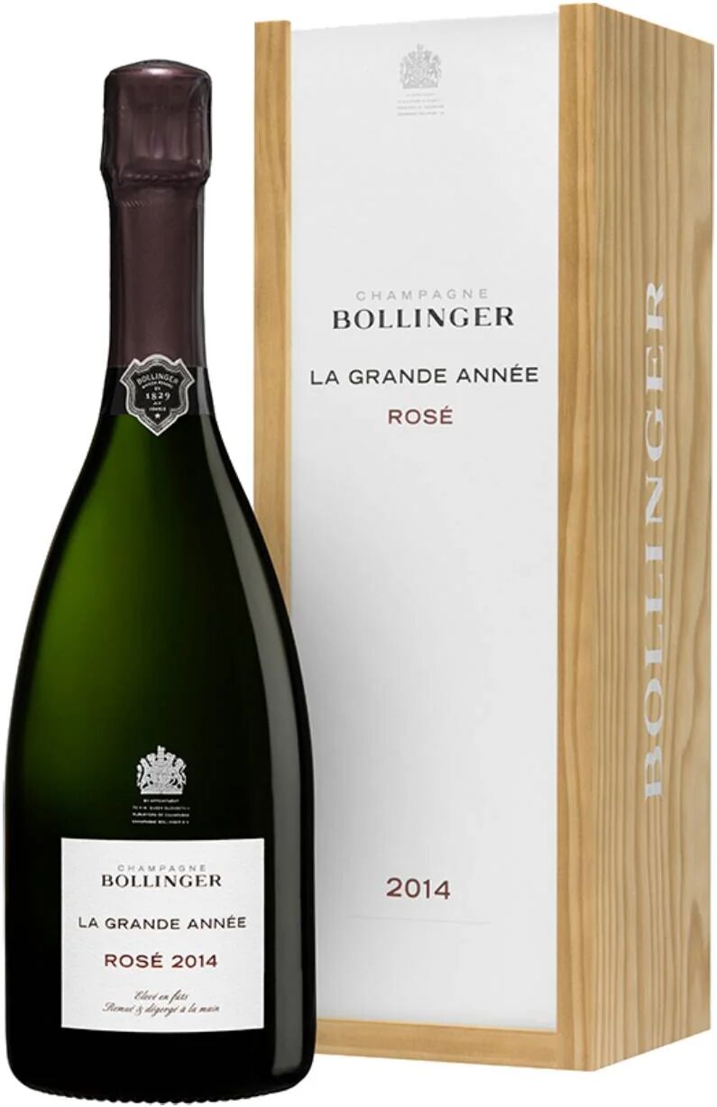 CHAMPAGNE LA GRANDE ANNÉE’ ROSE' BOLLINGER  2014 - COFANETTI LEGNO - 0,75 L