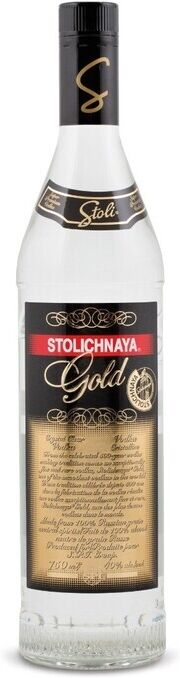 Vodka Stolichnaya Gold Etichetta Nera Cl 70 Alc. 40%