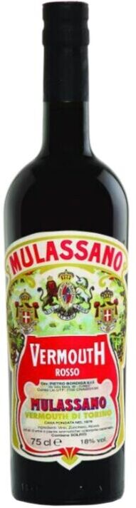 CARLO ALBERTO Mulassano Vermouth Rosso Cl 75 Alc.18%