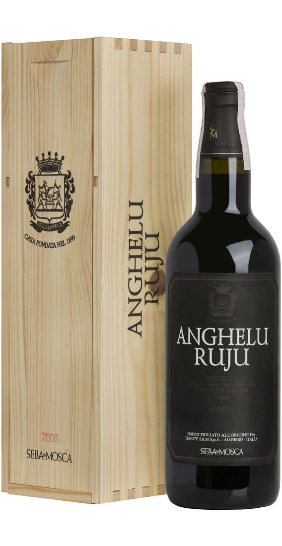 SELLA & MOSCA Alghero rosso liquoroso riserva doc anghelu ruju in cassa legno