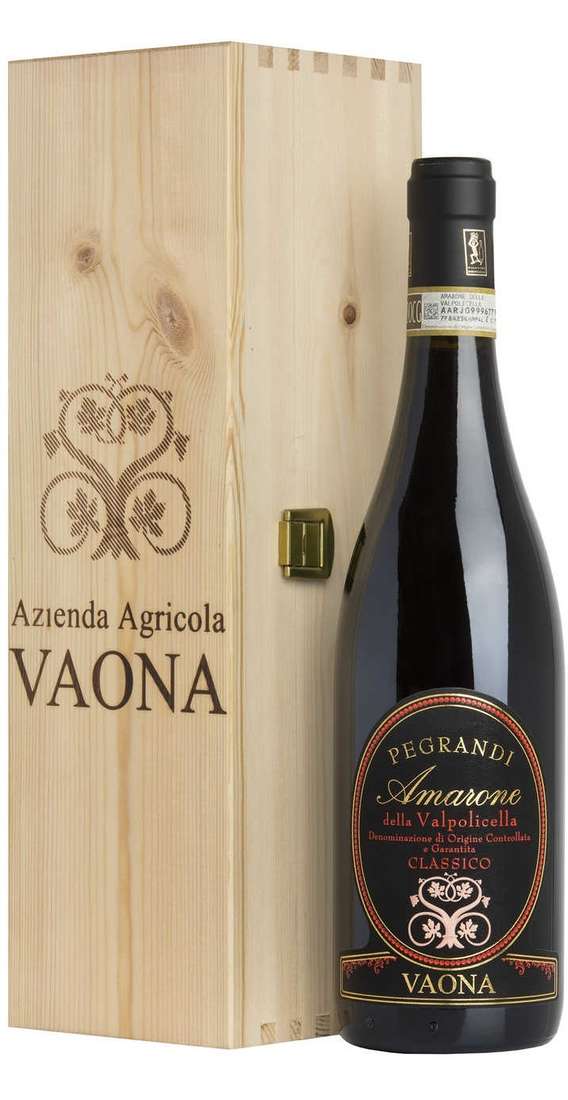 Vaona Odino Amarone della valpolicella classico "pegrandi" docg in cassa legno