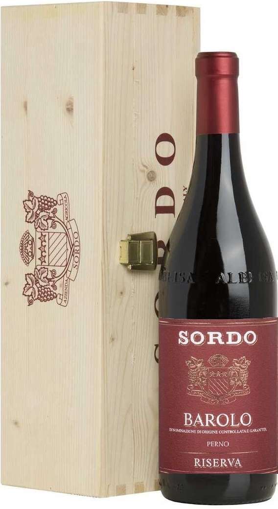 Sordo Barolo riserva 2001 "perno" docg in cassa legno