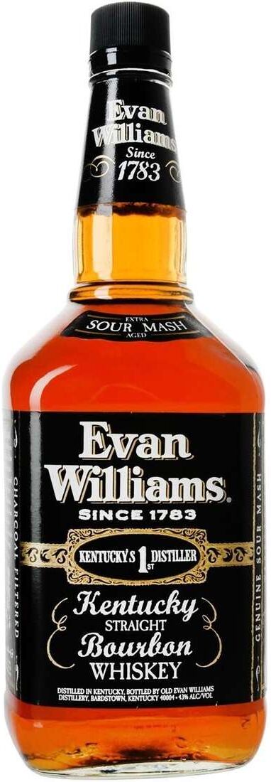 EVAN WILLIAMS Bourbon whisky black