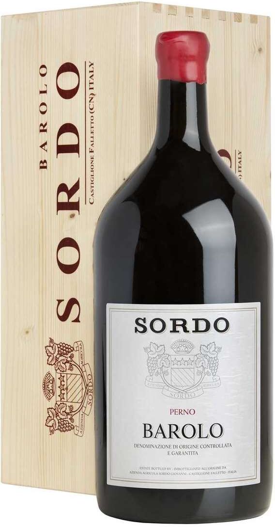 Sordo Doppio magnum 3 litri barolo 2015 "perno" docg in cassa legno