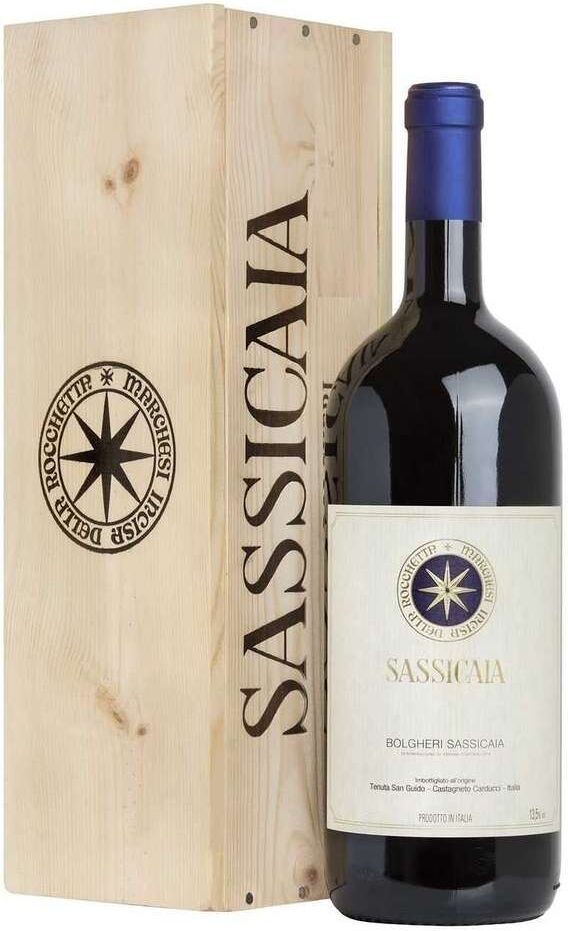 Tenuta San Guido Doppio magnum 3 litri sassicaia 2018 in cassa legno