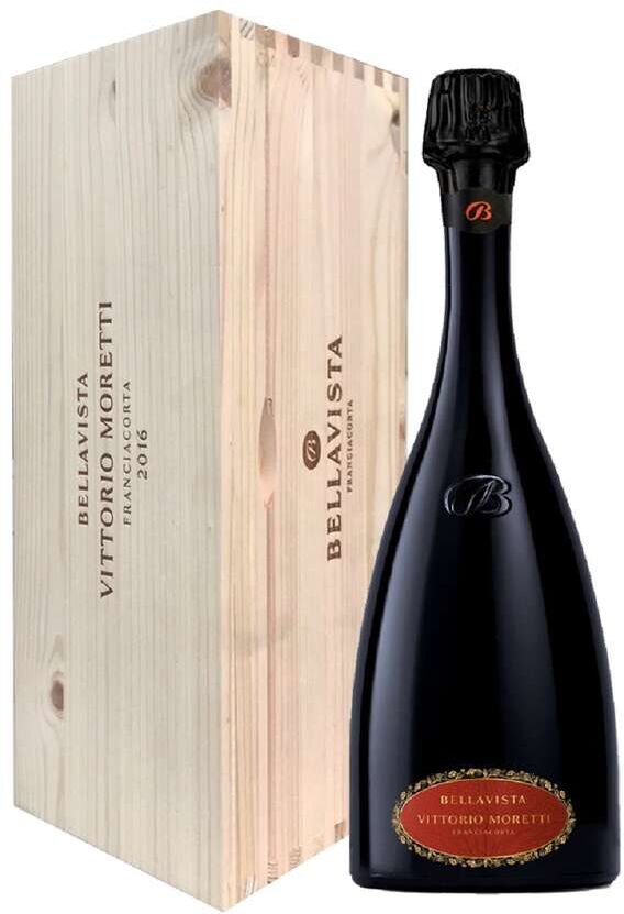 Bellavista Franciacorta vittorio moretti extra brut docg 2016 in cassa legno