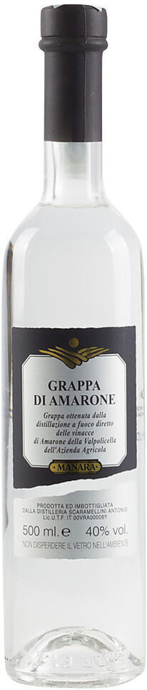 Manara Grappa bianca di amarone