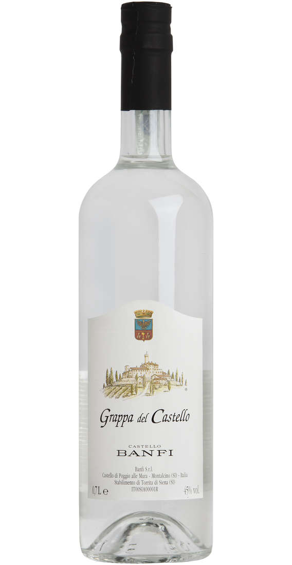 BANFI Grappa del castello "capsula nera"