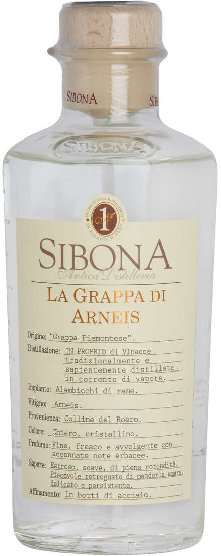 Sibona Grappa di arneis "bianca"