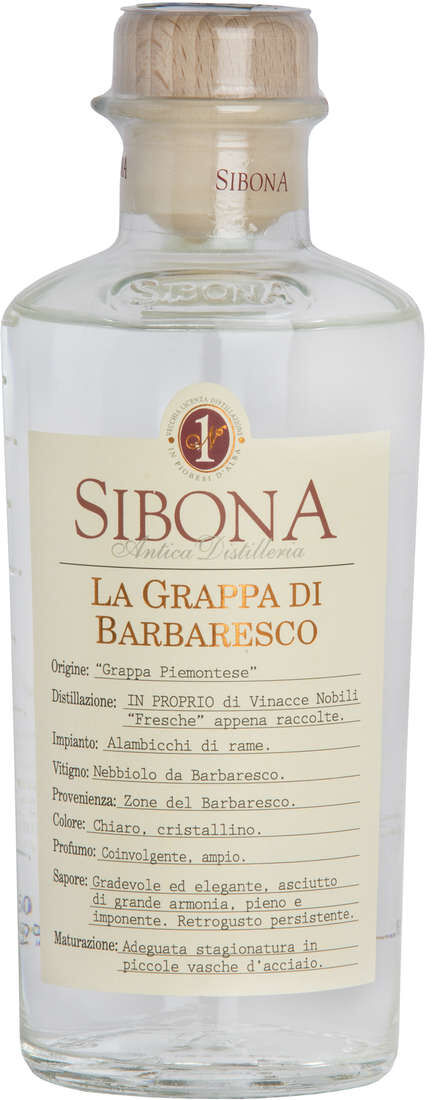 Sibona Grappa di barbaresco "bianca"