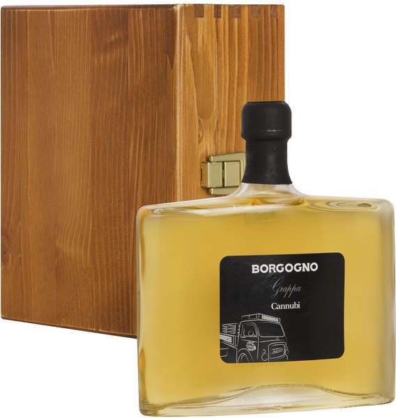 BORGOGNO Grappa di barolo "cannubi" in cassa legno