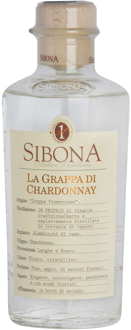 Sibona Grappa di chardonnay "bianca"