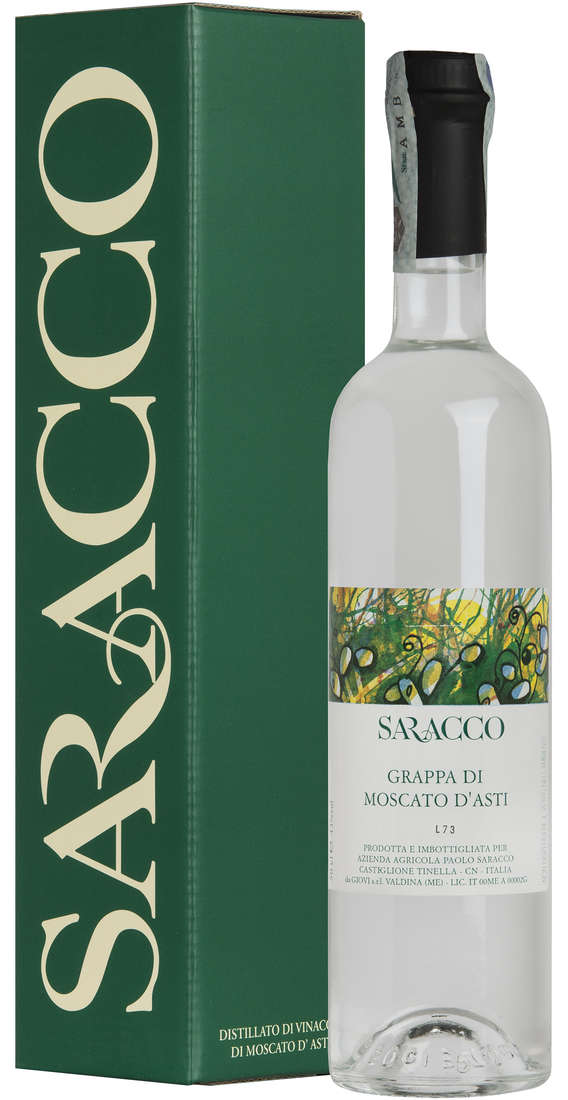 SARACCO Grappa di moscato astucciata