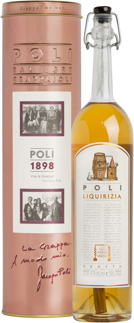 Grappa "museum poli liquirizia gialla" astucciata