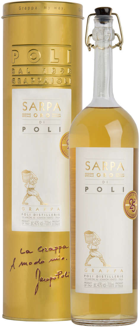 Grappa "sarpa oro di poli gialla" astucciata