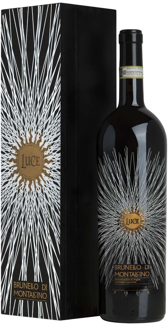 LUCE DELLA VITE Magnum 1,5 litri brunello di montalcino"luce" docg in cassa legno