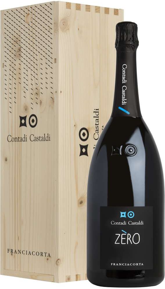 Contadi Castaldi Magnum 1,5 litri franciacorta dosaggio zero docg in cassa legno