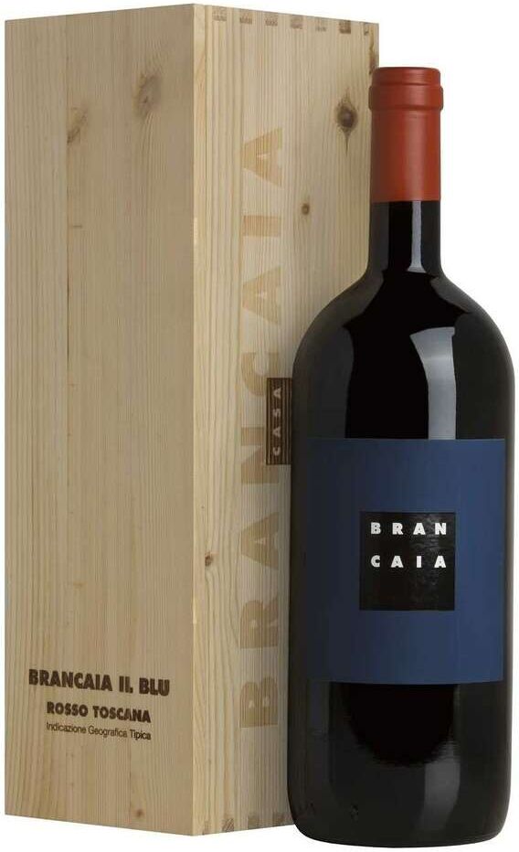 BRANCAIA Magnum 1,5 litri rosso toscana "il blu" bio 2019 in cassa legno