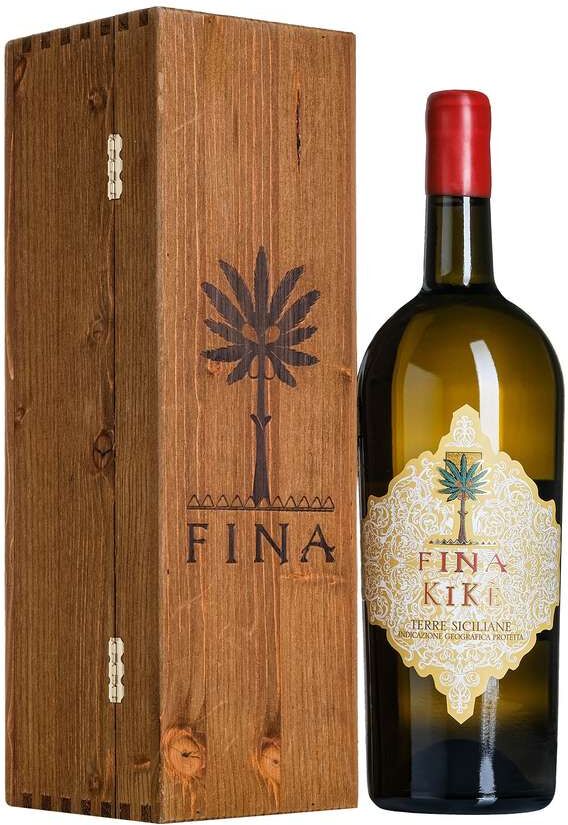 FINA Magnum 1,5 litri terre siciliane "kiké" in cassa legno