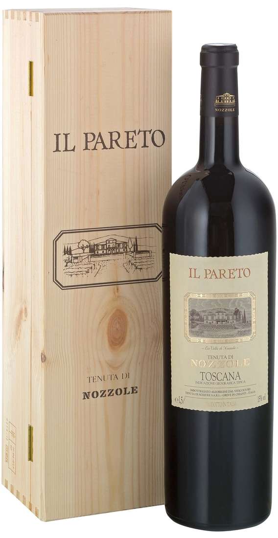 FOLONARI Magnum 1,5 litri toscana rosso "il pareto" tenuta di nozzole in cassa legno