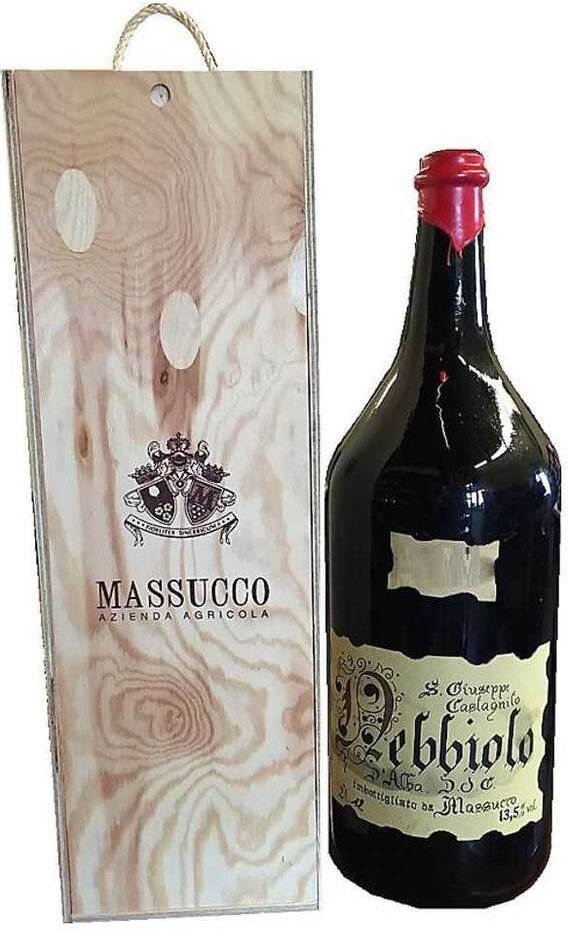 Massucco Magnum 12 litri nebbiolo d'alba doc in cassa legno