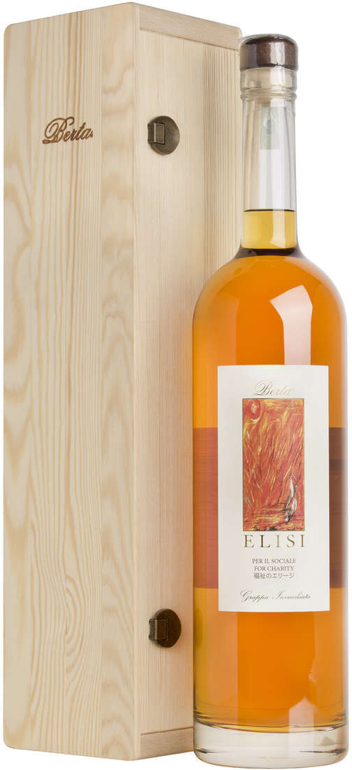 Berta Magnum 3 litri grappa "elisi invecchiata" in cassa legno