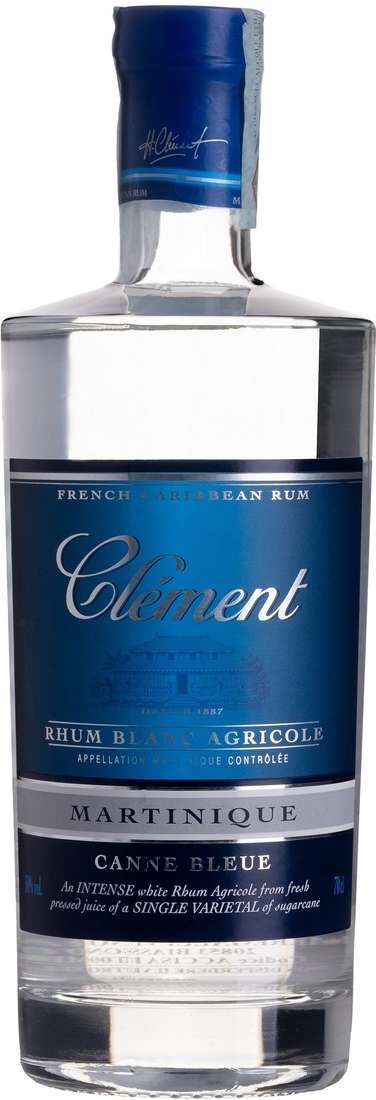 Clement Rum blanc agricole "canne bleue"