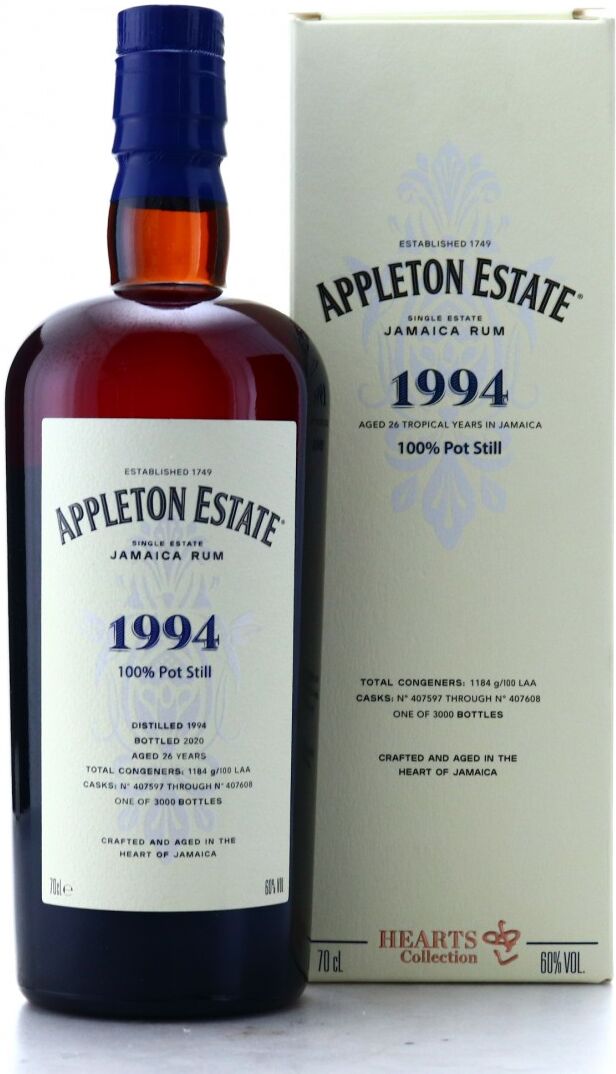 Laciviltadelbere Jamaica Rum 1994 26 years Old Appleton Estate Hearts Collection