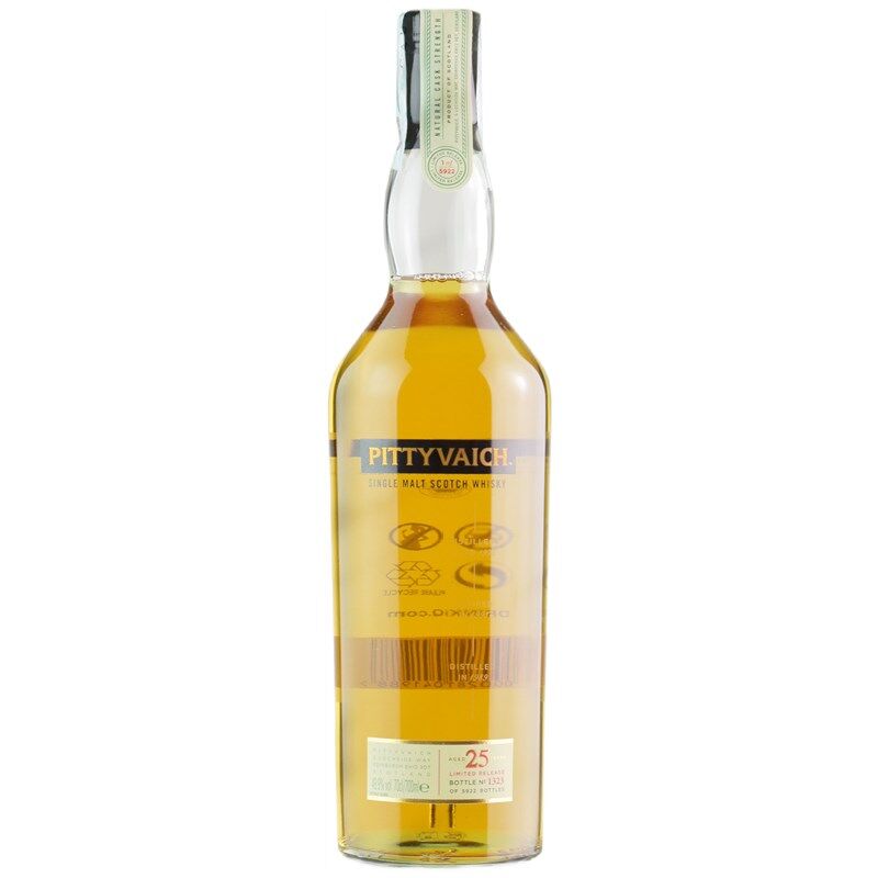 Pittyvaich Whisky Limited Release Single Malt Natural Cask Strength 25 Anni